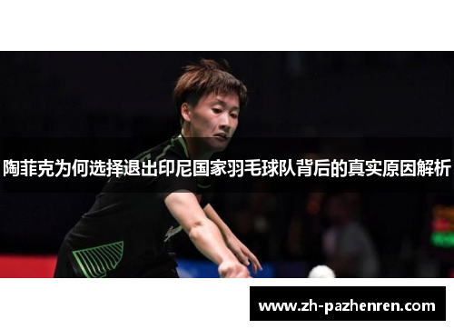 陶菲克为何选择退出印尼国家羽毛球队背后的真实原因解析 陶菲克为何选择退出印尼国家羽毛球队背后的真实原因解析